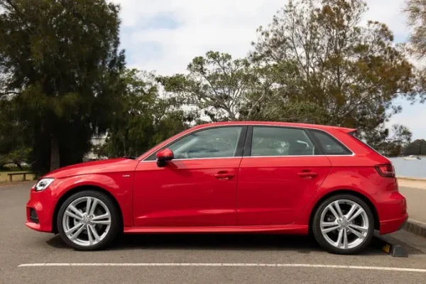Audi A3 Automatic rent a car Montenegro side