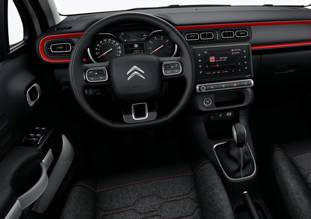 Citroen C3 Manual rent a ca Montenegro back inside